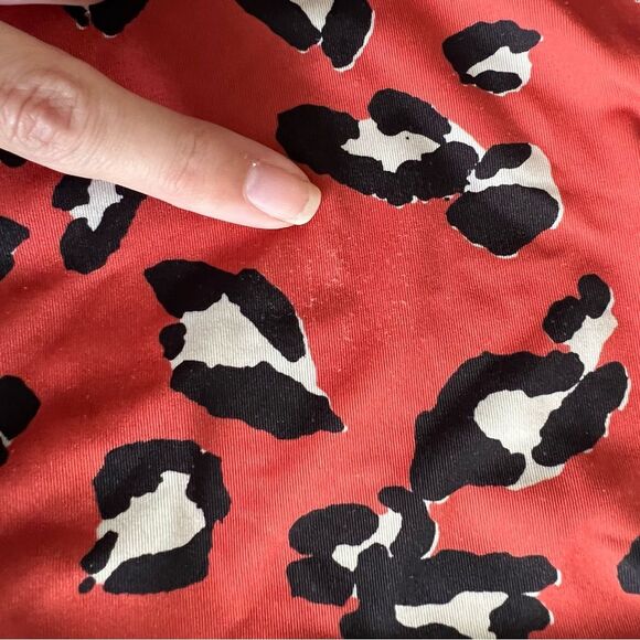 Anthropologie Square Neck One Piece Swimsuit Animal Print Small - Picture 5 of 10